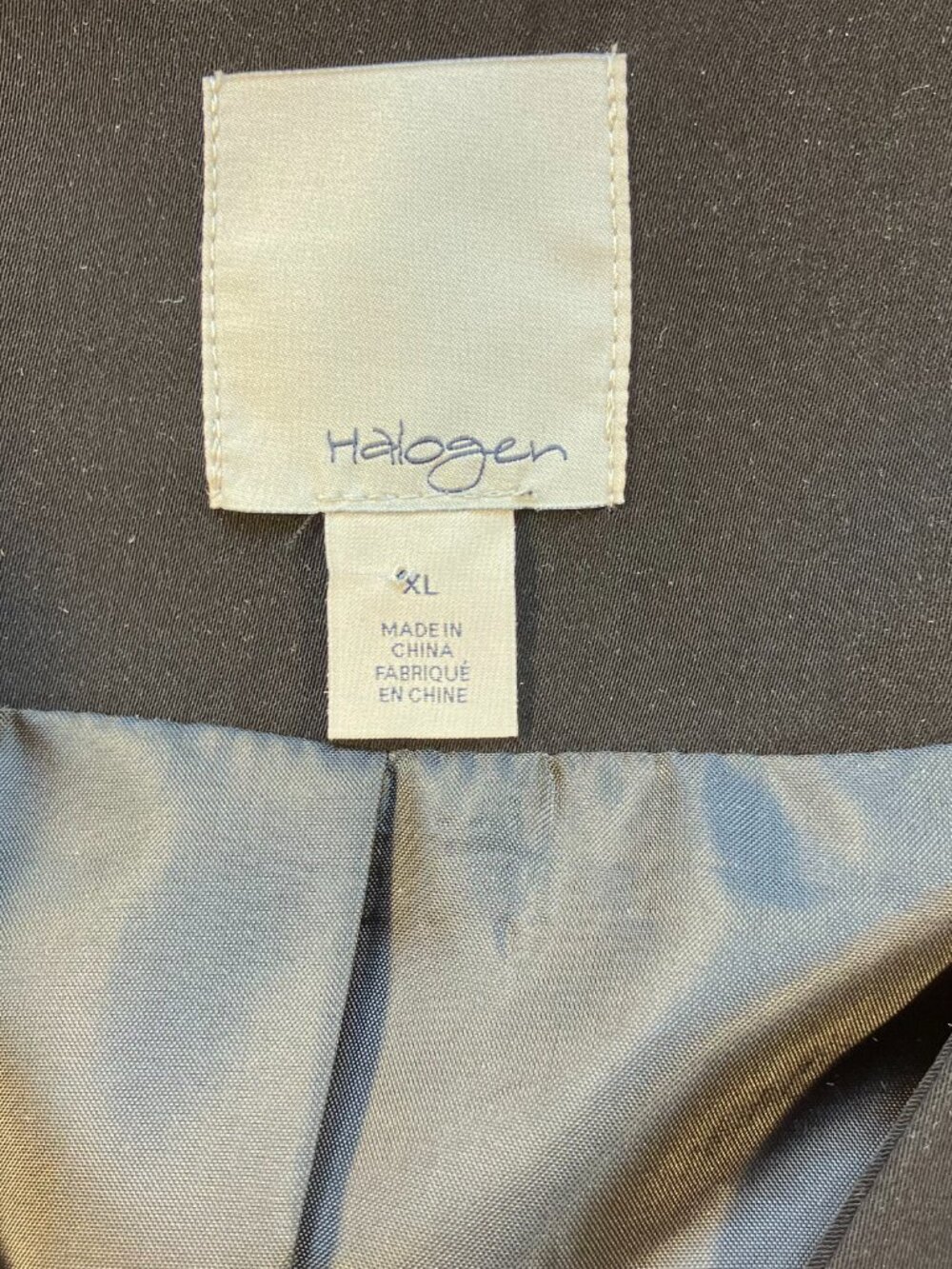 Halogen Chic Black Jacket with Zipper Details Size XL - Picture 3 of 6